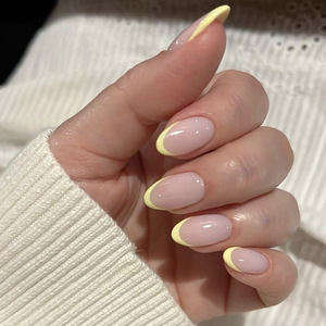24 <span class=keywords><strong>faux</strong></span> ongles carrés courts français simples et tendance avec adhésifs ABS, <span class=keywords><strong>kit</strong></span> d'outils, fournitures pour ongles en gros, <span class=keywords><strong>pas</strong></span> <span class=keywords><strong>cher</strong></span> - Product Image 5