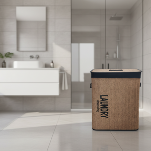 retangular sales good, foldable bamboo <strong>hamper</strong> - Product Image 6