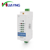 Módem global Din-Rail 4G LTE RS485 Modbus RTU, compatible con servidor TCP celular y comando SMS de cliente
