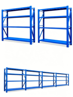 Étagère de stockage industrielle durable, rayonnage en acier robuste pour atelier et centre logistique