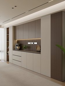 Aparador moderno de estilo americano para guardar vajilla en cocina y sala de estar - Product Image 2