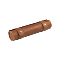 Échiquier en cuir enroulable de qualité supérieure, kit d'échecs international portable pour l'extérieur avec tube de rangement pour les loisirs en famille et les voyages en voiture