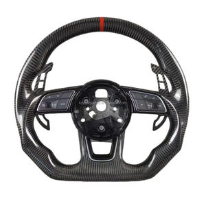 Volant de voiture en fibre de carbone forgée pour <span class=keywords><strong>Audi</strong></span> <span class=keywords><strong>RS4</strong></span> A4 B8.5 TT 8J A4 B6 4F S8 D4 S4 B8.B9 RS3 8V A6 C6 4F TT <span class=keywords><strong>MK1</strong></span> - Product Image 5
