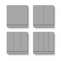 Interrupteur mural intelligent Zigbee 3.0 1/2/3/4 voies 16A 250V 400W pour contrôle par application et commande vocale – Asie du Sud-Est