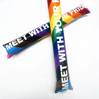 Bâtons gonflables personnalisés en plastique avec logo, bruiteurs colorés portables pour stades et événements festifs