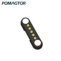 Conector Magnético de 5 Pines IP67 USB Macho Hembra SMT de Latón, Conector Pogo Pin Electrónico Médico Industrial 12V 2A PA46 30000 Usos