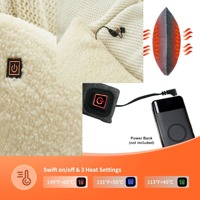 Massage infrarouge de luxe Siège chauffant électrique Coussin chauffant Oreiller chauffant Coussin chauffant sans fil et sans fil avec alimentation USB