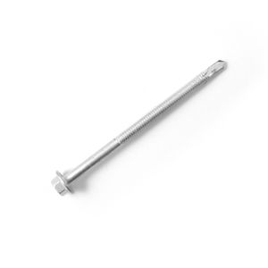Vis à perçage automatique Inox A2 bimétallique TE avec fausse rondelle Filetage 5.5X180 60 mm zingué ISO Standard Sku 8A10010-Self-Drilling - Product Image 1