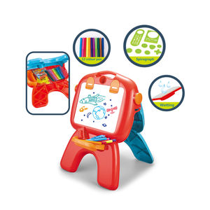 2 in 1 Kinder lernen leuchtende Staffelei doppelseitig lösch bar faltbar multifunktion ales Mal brett Zeichnen Schreiben & Pädagogisch - Product Image 1