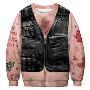 Felpa girocollo di natale brutto Unisex novità camicia maglione a maniche lunghe con grafica 3D - Product Image 6
