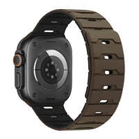 Correa Magnética de Silicona Upro para Apple Watch Ultra 2/Series 10 9 8 7 SE, Correa Deportiva de Doble Color, 49mm 45mm 44mm 41mm 40mm