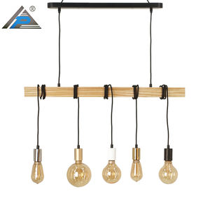 מודרני הוביל נברשת זכוכית מתכווננת גובה עץ תליון אור למסעדה, חדר תקרה - Product Image 3