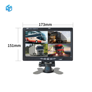 AHD 7 pulgadas pantalla SD HDD registro dvr 360 Ver 4 Uds vista lateral cámara de respaldo sistema para remolque autobús - Product Image 2