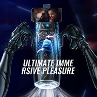 Schub Rotation Male Stroker Men Masturbation Machine Hände frei Handheld Automatic Masturbation Cup mit Handy halter