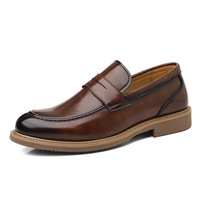 Nouvelles Chaussures Habillées 2026 pour Hommes : Mocassins Tendance Style Britannique, Richelieu Grande Taille pour Hommes d'Âge Moyen
