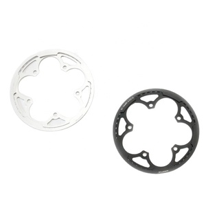 Aceoffix 130 BCD 50T A7075 protector de aleación anillo de cadena de bicicleta de una sola velocidad Uso de rueda de cadena para bicicleta plegable Brompton Fnhon <span class=keywords><strong>Dahon</strong></span> - Product Image 1