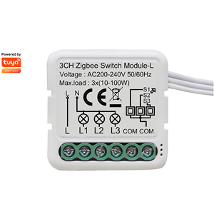 Nuevo Módulo de Interruptor WiFi Tuya de 1/2/<span class=keywords><strong>3</strong></span>/4 Canales, Módulo de Interruptor Zigbee Sin Neutro, Compatible con Alexa, Google Home y <span class=keywords><strong>Smart</strong></span> Life - Product Image 3