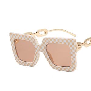 Vintage Uv400 Protection Personnalisé Oversize Carré Personnalisé Shades Pc Creux Lunettes Jambes Conception Lunettes de Soleil - Product Image 6