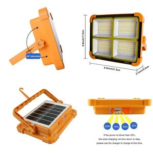 Proiettore a LED ricaricabile ad alta potenza luce solare da campeggio portatile per giardino e esterno Super luminoso con corpo in plastica - Product Image 5
