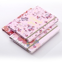 Nouveau carnet de planification hebdomadaire floral, agenda en anglais avec estampage doré, journal étudiant, cadeau, couverture rigide