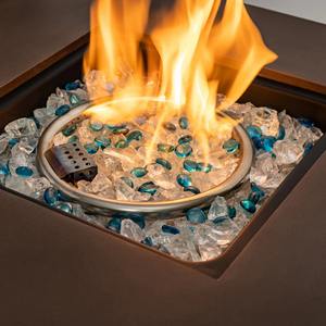 US Stocked Outdoor Brown Concrete Propane Gas-Friendly <b>Fire</b> <b>Pit</b> <b>Table</b> - Product Image 6