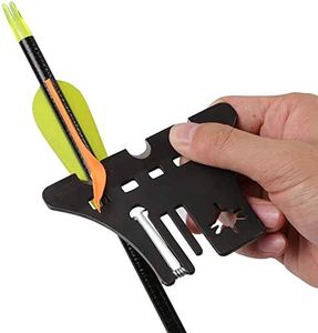 DEEPOWER Llave para Puntas de Caza, Herramienta de Ajuste para Vástago de <span class=keywords><strong>Flecha</strong></span>, Extractor de Plumas y Aletas de <span class=keywords><strong>Flecha</strong></span>, para Caza con Arco y Tiro al Blanco - Product Image 2