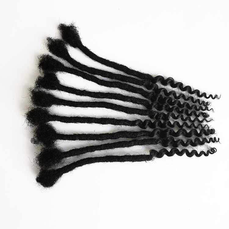 Vast Hair KAMA Curly Dreadlock 100% Natural Human Hair Loc Extensions with Curly Ends for Wholesale Can Be Dyed and Bleached thumbnail 1