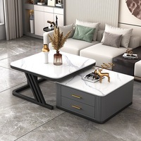 Table basse, meubles de salon, usage domestique, plateau en bois, pliable, design moderne, simple, luxe léger