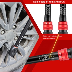 Jeu de clés dynamométriques à entraînement 1/2'', clé dynamométrique pour roues de <span class=keywords><strong>voiture</strong></span> 20-230 Nm avec adaptateur 3/8'' pour voitures, motos, camions - Product Image 5