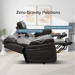 Consofa โซฟาปรับ3-Seater แรงได้, พนักพิงศีรษะไร้สายชาร์จ USB ที่วางถ้วยบนโต๊ะ - Product Image 3