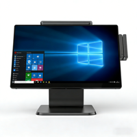 Sistema de Punto de Venta Ultrafino de 15.6 Pulgadas con Escáner, Terminal POS con Pantalla Táctil, Caja Registradora POS para Pequeñas Empresas