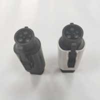 Nouvel adaptateur de chargeur de véhicule électrique Type 2 vers Type 1 IEC 62196 vers SAE J1772, prise monophasée 32A avec verrou antivol