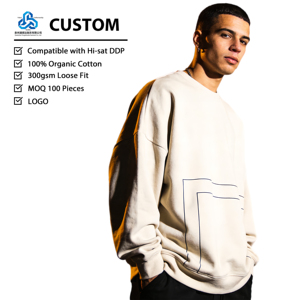 Sweat à capuche personnalisé en molleton épais de couleur unie, coupe droite minimaliste, tissu premium, broderie urbaine - Product Image 1