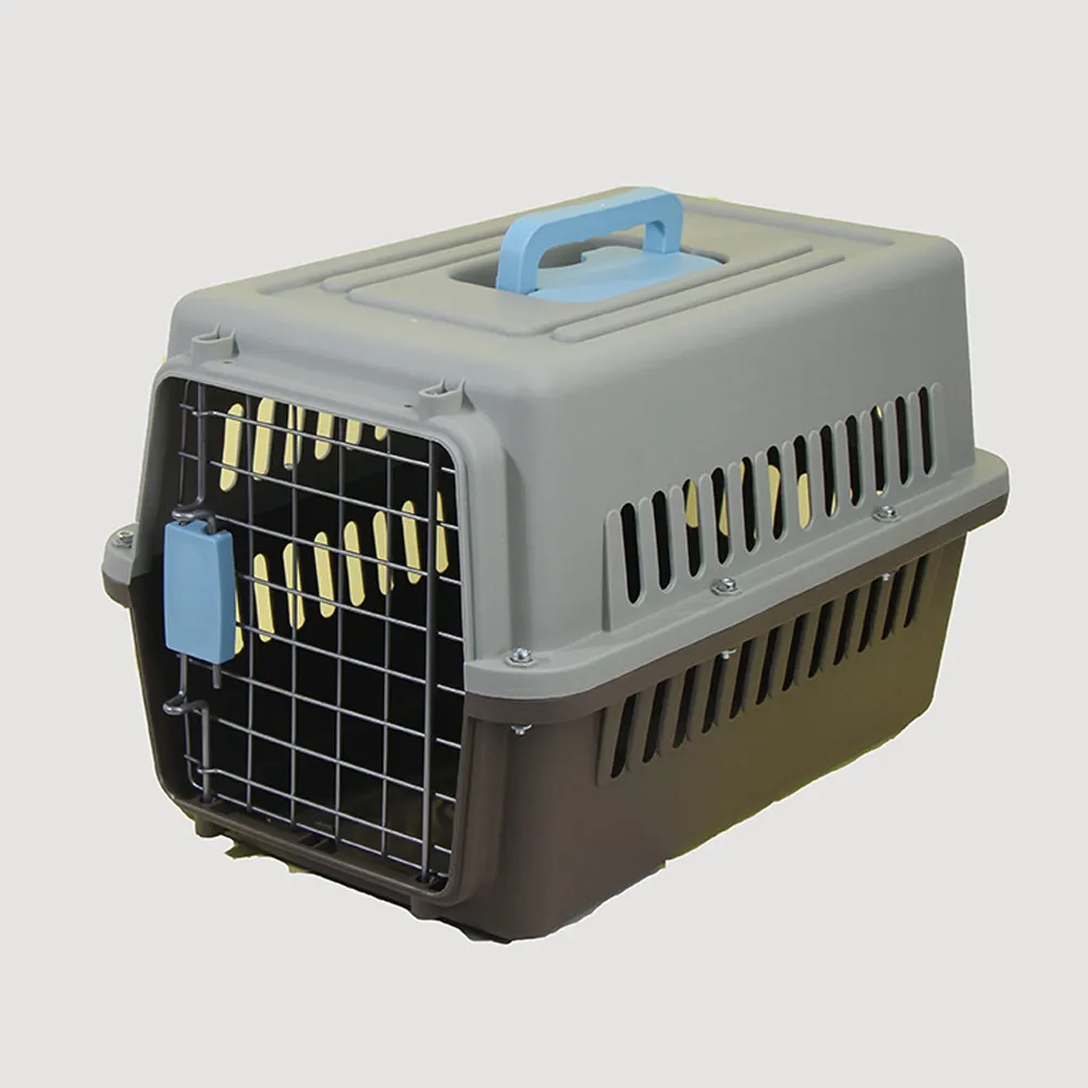 Jaula de viaje portátil para perros, caja de transporte aéreo para gatos, jaula de transporte para mascotas de mayor tamaño