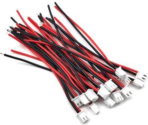 20 세트 미니 마이크로 JST-XH 2.54mm 피치 2 핀 수형 커넥터 10cm 오토바이 자동차 용 PVC 절연 실리콘 와이어 케이블 - Product Image 2