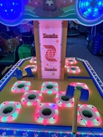 Machine de jeu de luxe Frog Jump Hammer, modèle Duoxing 046, pour 2 joueurs, à monnayeur, avec option d'échange de tickets de loterie en anglais, en bois