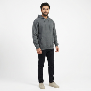 Sweat à capuche pour homme de haute qualité avec tissu tricoté épais, coupe athlétique ample, intérieur doux, pull chaud pour les temps froids - Product Image 1