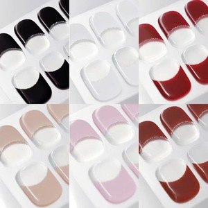 Autocollants 3D de luxe pour manucure DIY, gel UV, 16 doigts, adhésifs, pleine couverture, semi-durcis, pour la beauté des <span class=keywords><strong>ongles</strong></span> - Product Image 3