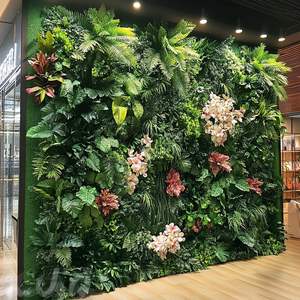 Panel de Pared Verde Artificial con Follaje de Tacto Real, Jardín Vertical para Decoración Interior Comercial, Vestíbulo de Hotel, Recepción de Oficina, Venta al por Mayor - Product Image 2