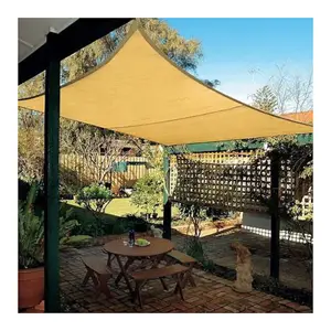 โรงงานขายส่งหนี Sun Shade Sail โพลีเอสเตอร์ร่มเงา Sun Sun Shade Sail สามเหลี่ยม Canopy