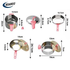 Di alta qualità Play House per bambini in acciaio inox <span class=keywords><strong>giocattolo</strong></span> di simulazione pentole e padelle per cucinare cibo in acciaio inox cucina <span class=keywords><strong>giocattolo</strong></span> - Product Image 6