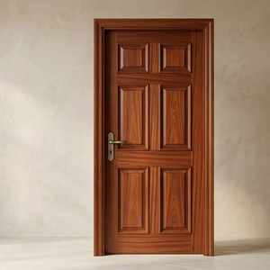 Porte en bois Meranti, cadre léger et robuste, porte intérieure/extérieure, surface lisse, taille personnalisée, design élégant et durable - Product Image 1