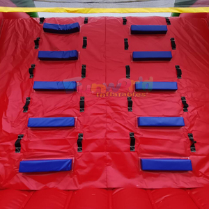 Parcours d'obstacles gonflable géant, château gonflable arc-en-ciel pour adultes - Product Image 6