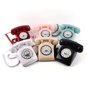 Teléfono <span class=keywords><strong>Bluetooth</strong></span> de Estilo Antiguo Retro <span class=keywords><strong>con</strong></span> Teclado Giratorio de Metal, Teléfonos Fijos <span class=keywords><strong>con</strong></span> Cable Vintage <span class=keywords><strong>con</strong></span> Función <span class=keywords><strong>Bluetooth</strong></span> - Product Image 5