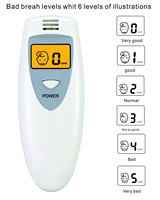 Monitor de halitosis que sopla aire, buen precio, probador de aliento de olor, probador portátil de mal aliento