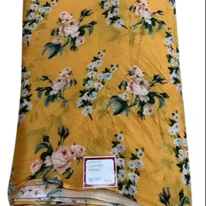 Tela de Poliéster Viscosa Ligera de Alta Calidad, 140 GSM, Impresa Digitalmente, para Confección de Prendas y Vestidos - Product Image 1