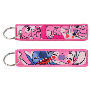Porte-clés brodé mignon sur le thème des films <span class=keywords><strong>d</strong></span>'anime, avec cordon tissé en tissu brodé pour un porte-clés tendance - Product Image 4