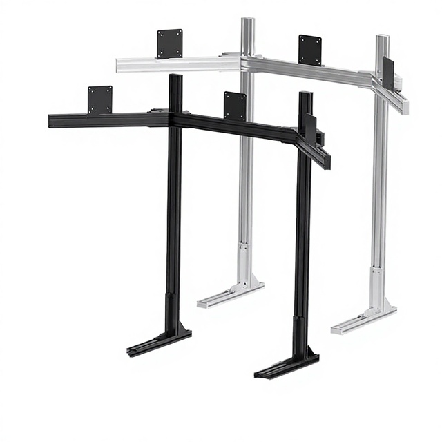 CNW Aluminum 3060 T Slot Welded 6063 Series Profile Frame Triple Monitor Stand Sim Racing Rig T3-T8 Temper Customized Shape