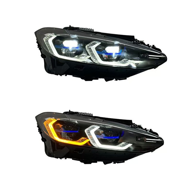Suitable for For 4 Series 2020-2023 Automotive LED Chip Yellow Laser Headlights with 8000 Lumens-Retrofit Upgrade