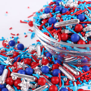 Varillas de plata comestibles con forma de estrella, suministros de panadería americana, decoración de pasteles, aspersores para el día de la independencia, para el 4 de julio - Product Image 4